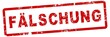 nlsb44 NewLongStampBanner nlsb - german text - Fälschung: Stempel / Einfach / rot / Vorlage - Seitenverhältnis 3:1 - 3zu1 xxl g7350