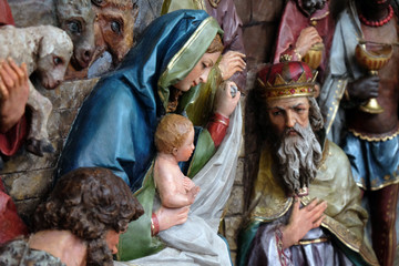 Nativity Scene, altarpiece in the church of Saint Matthew in Stitar, Croatia