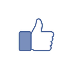 Fototapete - Like and dislike icons collection set. Thumbs up and thumbs down. Modern graphic elements for web banners, web sites, printed materials, infographics. Vector illustration isolated on white background.