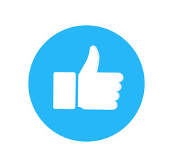 Fototapete - Like and dislike icons collection set. Thumbs up and thumbs down. Modern graphic elements for web banners, web sites, printed materials, infographics. Vector illustration isolated on white background.