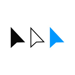 Fototapete - Mouse arrows icons set. Computer mouse click cursor. Mouse click cursor. Vector illustration.