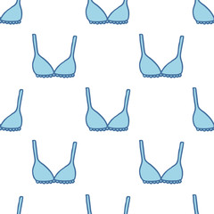 Wall Mural - bra seamless doodle pattern