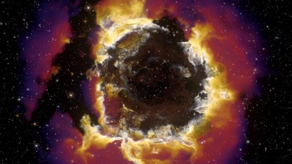 Wall Mural - Traveling through a space nebula.