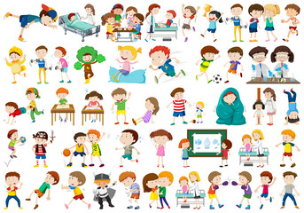 Poster - Set of children character