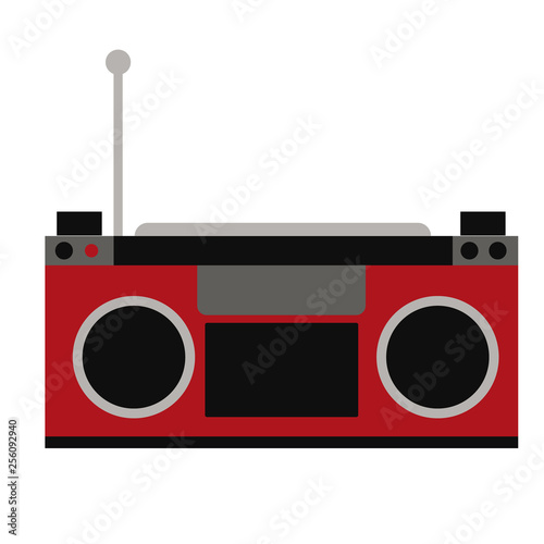Fotomural Tape-recorder flat illustration