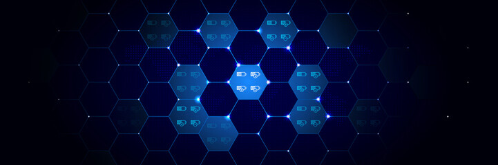 Poster - set of battery charge icon from phone set in the technological