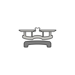 Poster - market balance outline color icon
