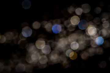 Abstract bokeh  texture on black