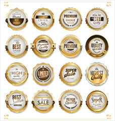 Wall Mural - Luxury premium golden badges and labels