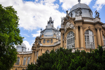 Vajdahunyad Castle is a castle in the City Park of Budapest, Hungary. It was built in 1896 as part of the Millennial Exhibition