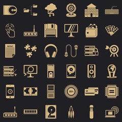 Poster - Web developmen icons set. Simple style of 36 web developmen vector icons for web for any design