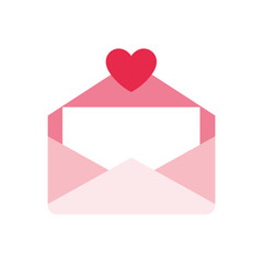 Poster - envelope letter love icon