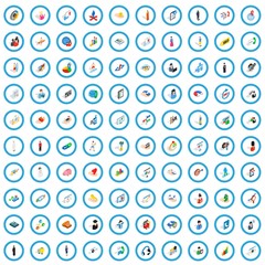 Poster - 100 human icons set in isometric 3d style for any design vector illustration