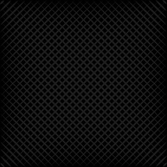 Poster - Black square gray grid, diagonal stripes, vector effect 3D wafer pattern, diagonal grid