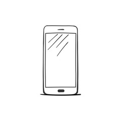 hand drawn sketch of mobile phone, mockups