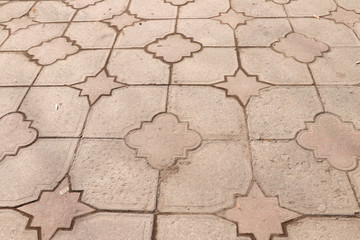 Canvas Print - Paving slab. Paving