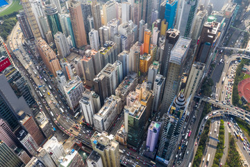 Sticker - Hong Kong city from top