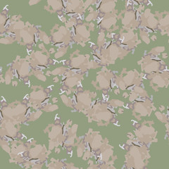 Field camouflage of various shades of green, brown and white colors