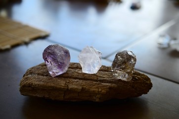 Raw Ametrine, Smokey Quartz, Rose Quartz. Positivity Crystals, Raw Assortment of Healing Crystals, Premium Quality witchcraft healing reiki mediation, witch spells and alter stones. 