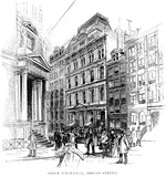 Fototapeta  - New York city. Engraving illustration