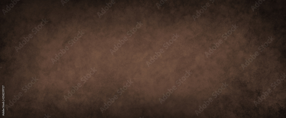 dark brown background with lots of distressed grunge texture in an old vintage dark coffee color design - obrazy, fototapety, plakaty 