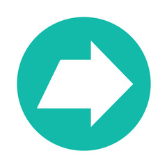 simple arrow sign icon