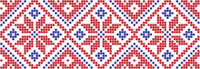 Embroidered Pattern On Transparent Background