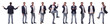 © ASDF - collage of various photos of a successful modern man