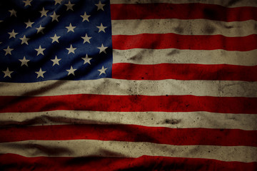 Poster - Grunge American flag