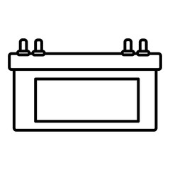 Poster - electric battery car icon