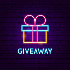 Wall Mural - Giveaway Neon Label