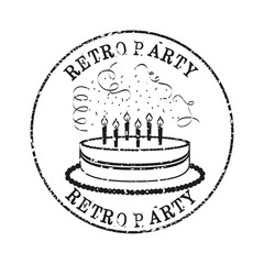 Sticker - retro party