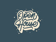 3D Mono Line Open House Calligraphy with Splash