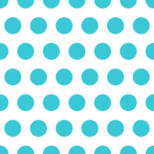 Blue Vector Seamless Pattern Background Polka Dot