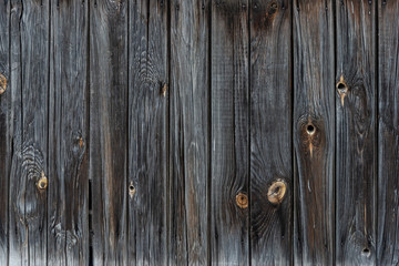 Wall Mural - The texture of the old wooden fence dark color