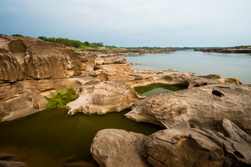 Wall Mural - Natural of Rock Canyon in Mekhong River in Ubon Ratchathani, Thailand