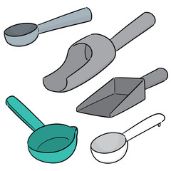 Poster - vector set of scoops