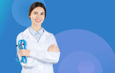 Wall Mural - Medical physician doctor woman