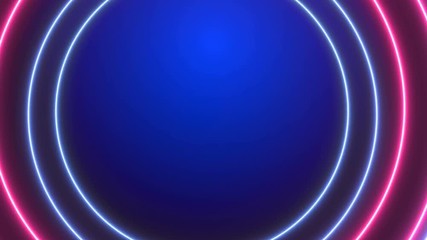 Wall Mural - abstract glowing lines background. neon lights