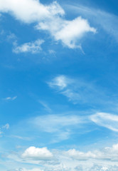 Wall Mural - blue sky white clouds