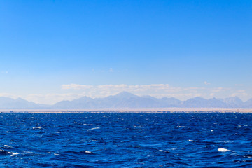 View of the Red sea in Hurghada, Egypt