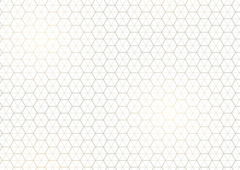 Subtle Geometric Golden Lines Pattern as Seamless Texture with Delicate Grid - Abstract Mesh Design Illustration, Vector