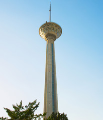 Fototapete - Milad Tower TV Tehran, Iran