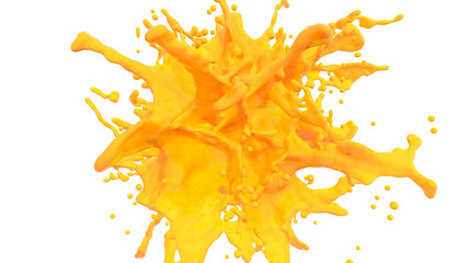 Wall Mural - splash yellow juice