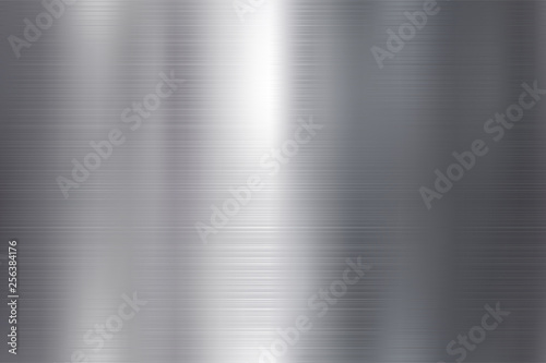 Cuadros en Lienzo Seamless brushed metal texture