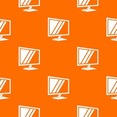 Poster - Tv pattern vector orange for any web design best