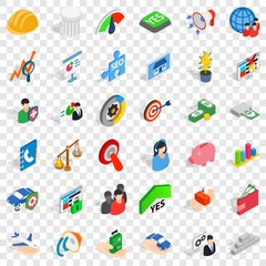 Poster - Creativity icons set. Isometric style of 36 creativity vector icons for web for any design