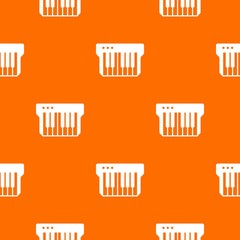 Poster - Synthesizer pattern vector orange for any web design best