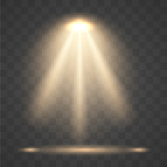 Wall Mural - yellow light sources, concert lighting, stage spotlights. floodlight beam, illuminated spotlights fo