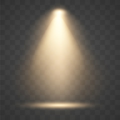 Wall Mural - yellow light sources, concert lighting, stage spotlights. floodlight beam, illuminated spotlights fo